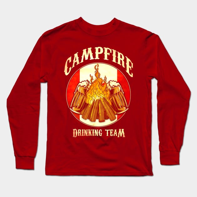 Drinking Team Beer Canada Long Sleeve T-Shirt by Toeffishirts